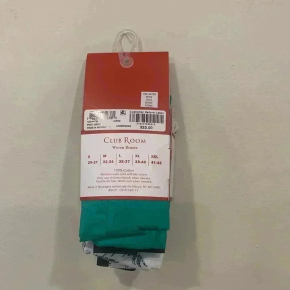 Mens Club Room Woven Boxers 2-Pack Various Sizes - Picture 3 of 3